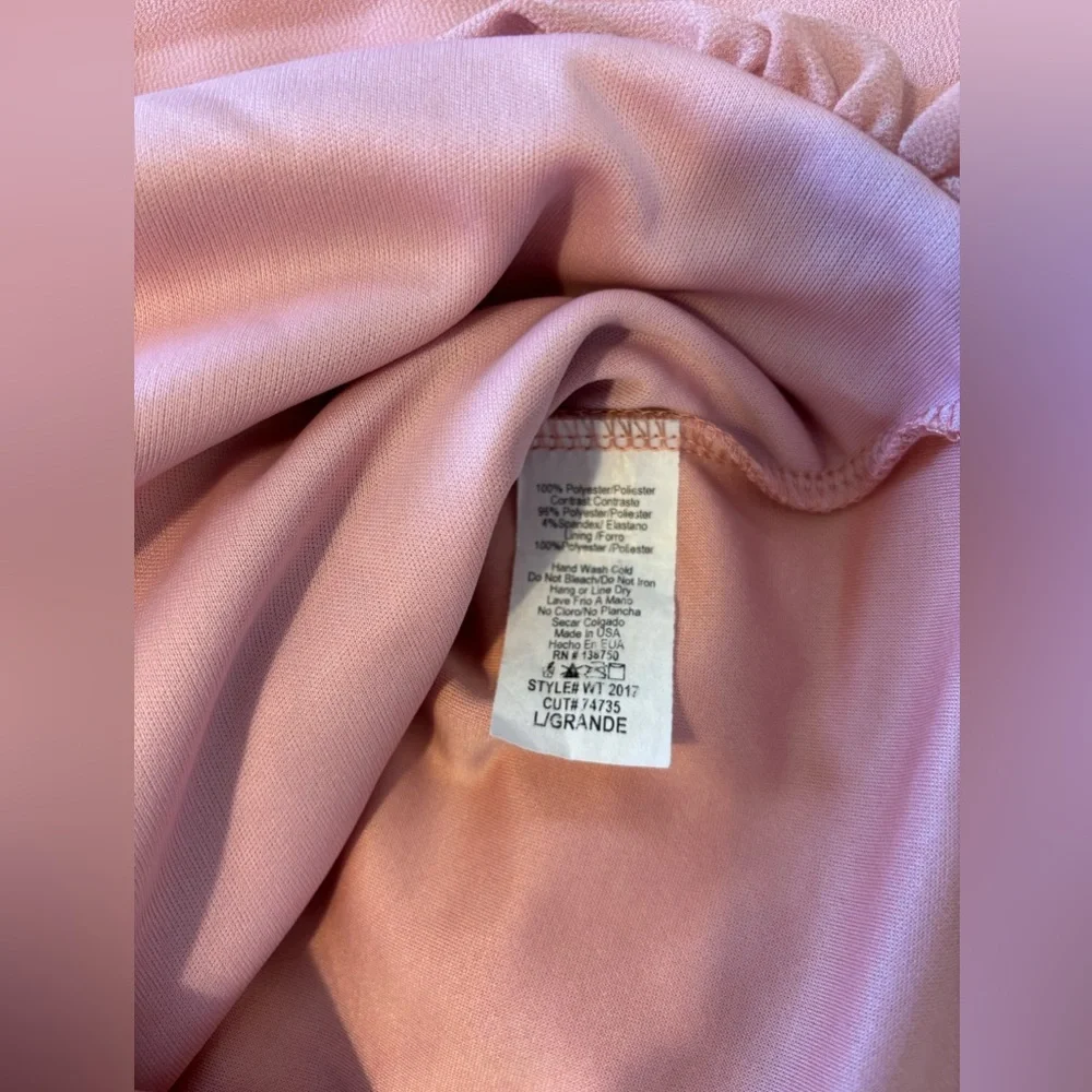 Off the shoulder women blouse, mauve color - Picture 6 of 8